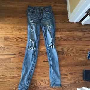 AE ripped skinny jeans